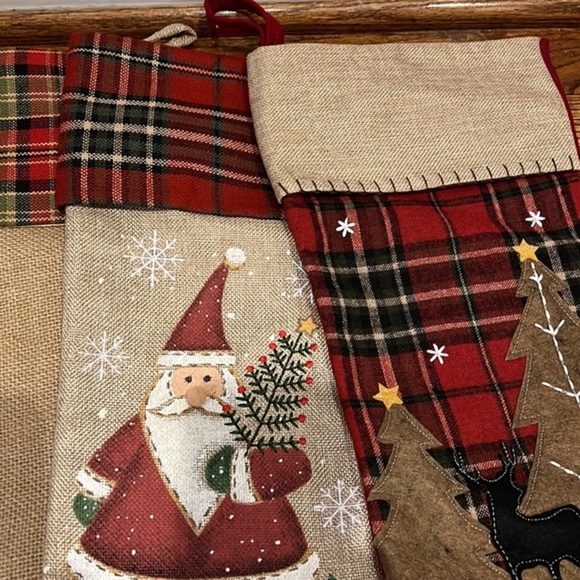 CABIN STYLE STOCKINGS - SET OF 4 - Picture 5 of 9